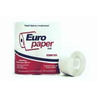 Papel Higiênico Rolão Branco EuroPaper 300M  